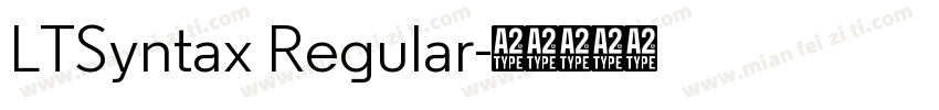 LTSyntax Regular字体转换